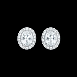 MADS Z CELESTIAL BY MEDINA ØRERINGE I SØLV MED HVID TOPAS - 3116901