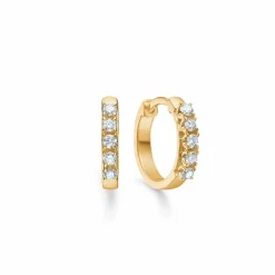MADS Z CROWN ØRERINGE 14 KARAT GULD MED BRILLANTER 10X0,04 CARAT - 1511845