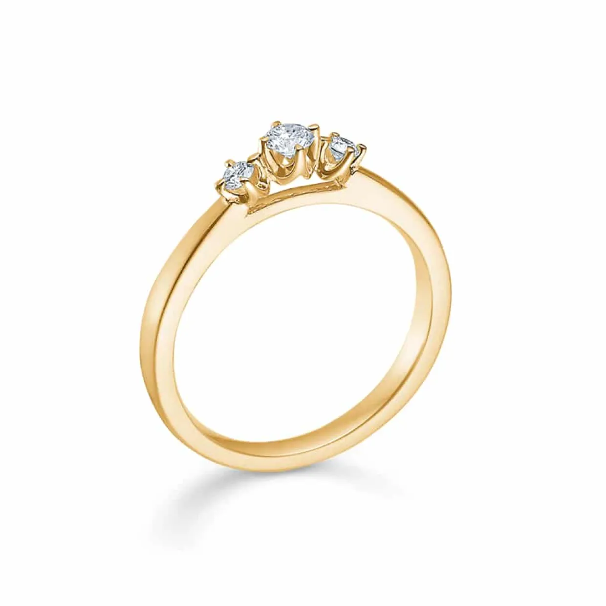 MADS Z CROWN TRINITY RING 14 KARAT GULD MED BRILLANTER - 1541717