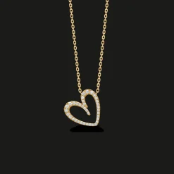 MADS Z DIAMOND LOVE VEDHÆNG 14 KARAT GULD MED BRILLANTER - 1531064