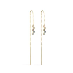 MADS Z DIDO ØREHÆNGER I 8 KARAT GULD MED FARVEDE ZIRKONIA - 3307171