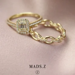 MADS Z ELIZABETH RING 14 KARAT GULD MED DIAMANTER 0,33 CARAT - 1541032