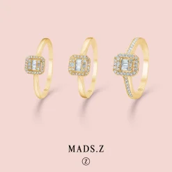 MADS Z ELIZABETH RING 14 KARAT GULD MED DIAMANTER 0,33 CARAT - 1541032