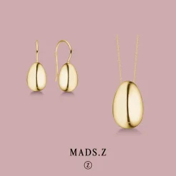 MADS Z ELLIPSE VEDHÆNG 14 KARAT GULD SMALL - 1530061