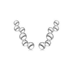 MADS Z EMBEDDED BALL ØRERINGE SØLV - 2110084