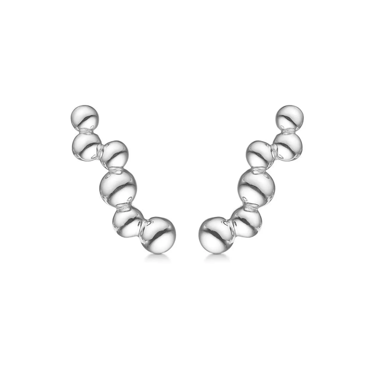 MADS Z EMBEDDED BALL ØRERINGE SØLV - 2110084