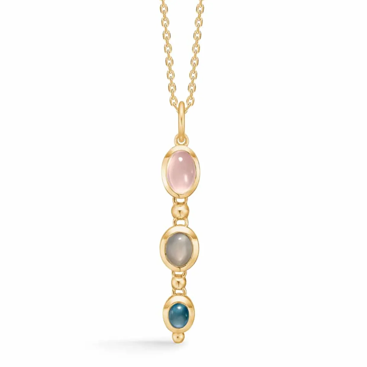 MADS Z FLORENTINA VEDHÆNG 14 KARAT MED ÆGTE STENE- 1536130