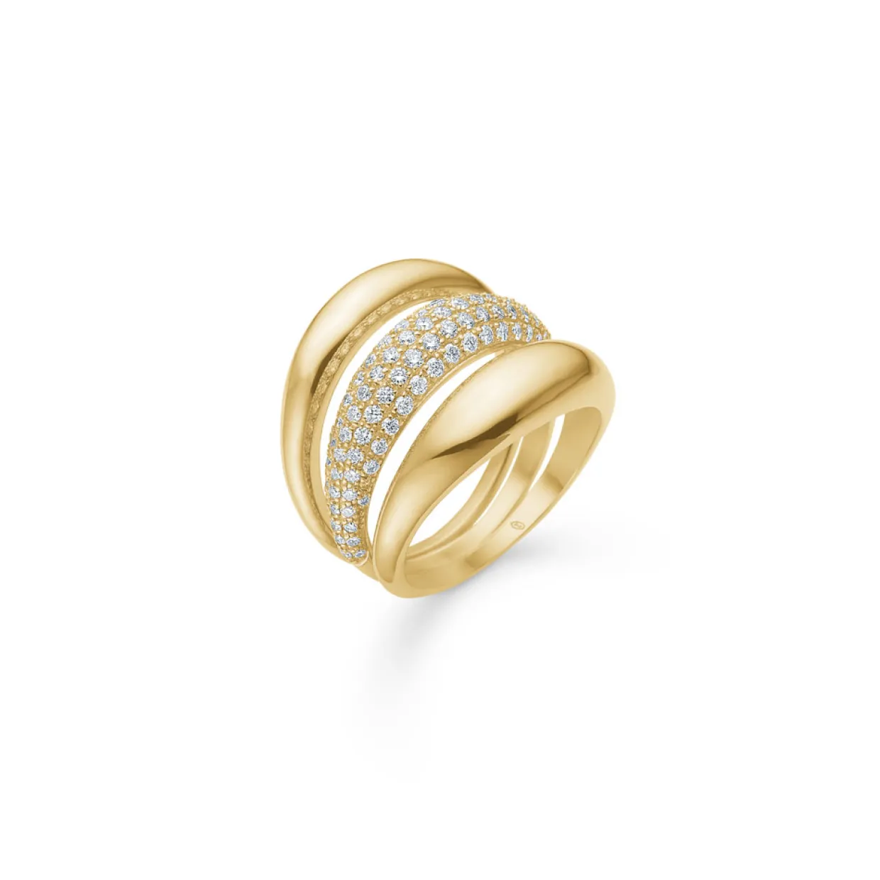MADS Z HALF-MOON RING 14 KARAT GULD - 1540092