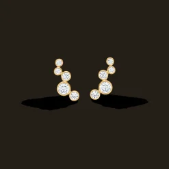 MADS Z LUCY ØRERINGE 8 KARAT GULD MED STEN - 3317034