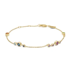 MADS Z LUXURY RAINBOW ARMBÅND 14 KARAT GULD - 1554062
