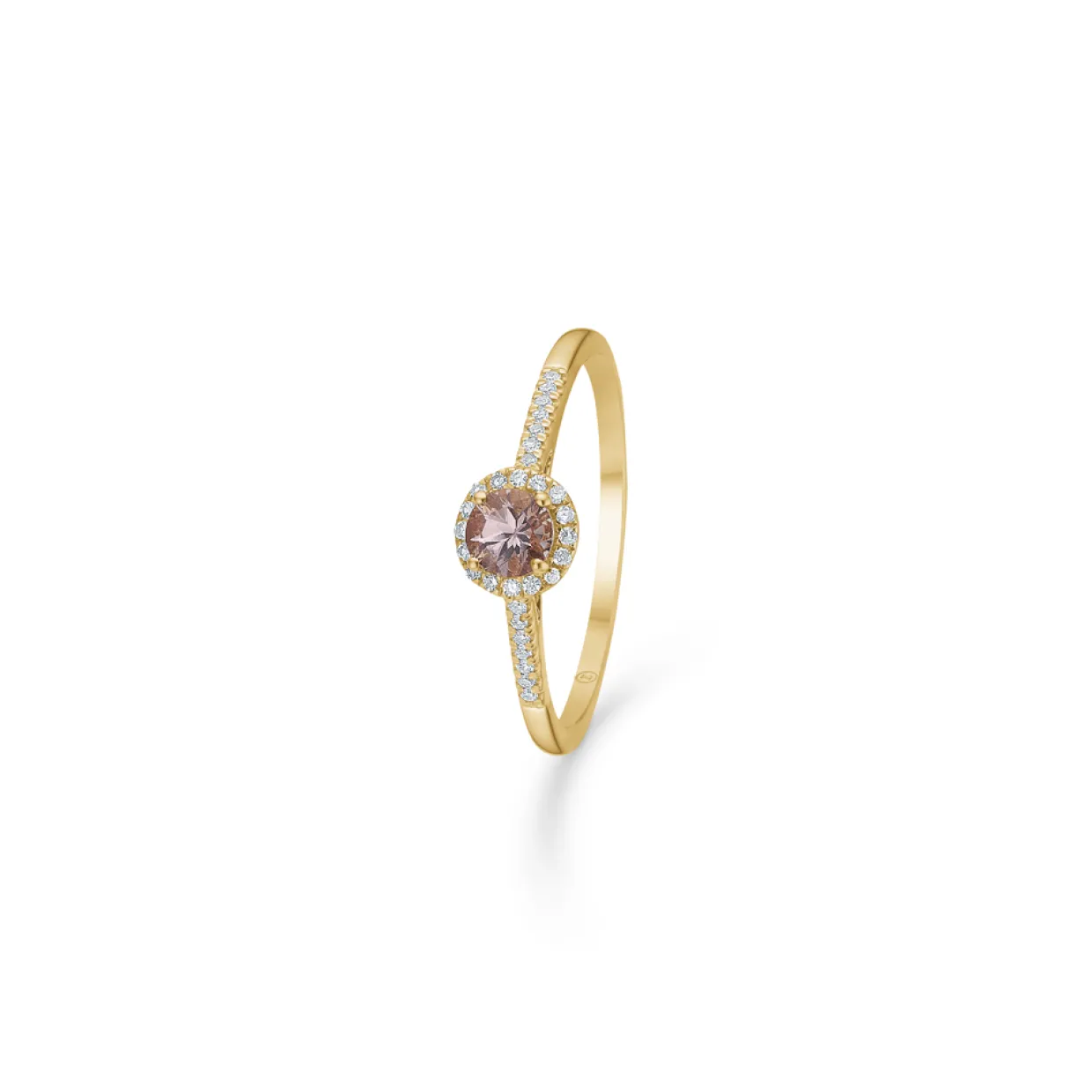 MADS Z MADELEINE RING 14 KARAT GULD MED PINK GRANAT - 1546012