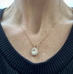 MADS Z MEDINA HALSKÆDE MED 8 KARAT VEDHÆNG -3326901