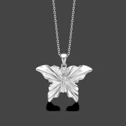 MADS Z MONARCH HALSKÆDE I SØLV MED EN HVID TOPAS - 2126155