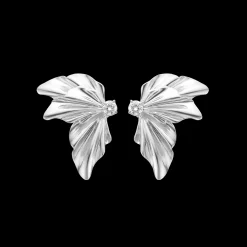 MADS Z MONARCH ØRERINGE SØLV MED HVID TOPAS - 2116155