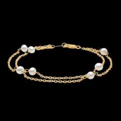 MADS Z MOONLIGHT ARMBÅND 8 KARAT MED KULTURPERLER - 3353117