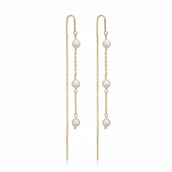 MADS Z OLIVIA ØRERINGE 8 KARAT GULD MED PERLE - 3313154