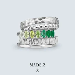 MADS Z POETRY EDGE RING SØLV - 2140029