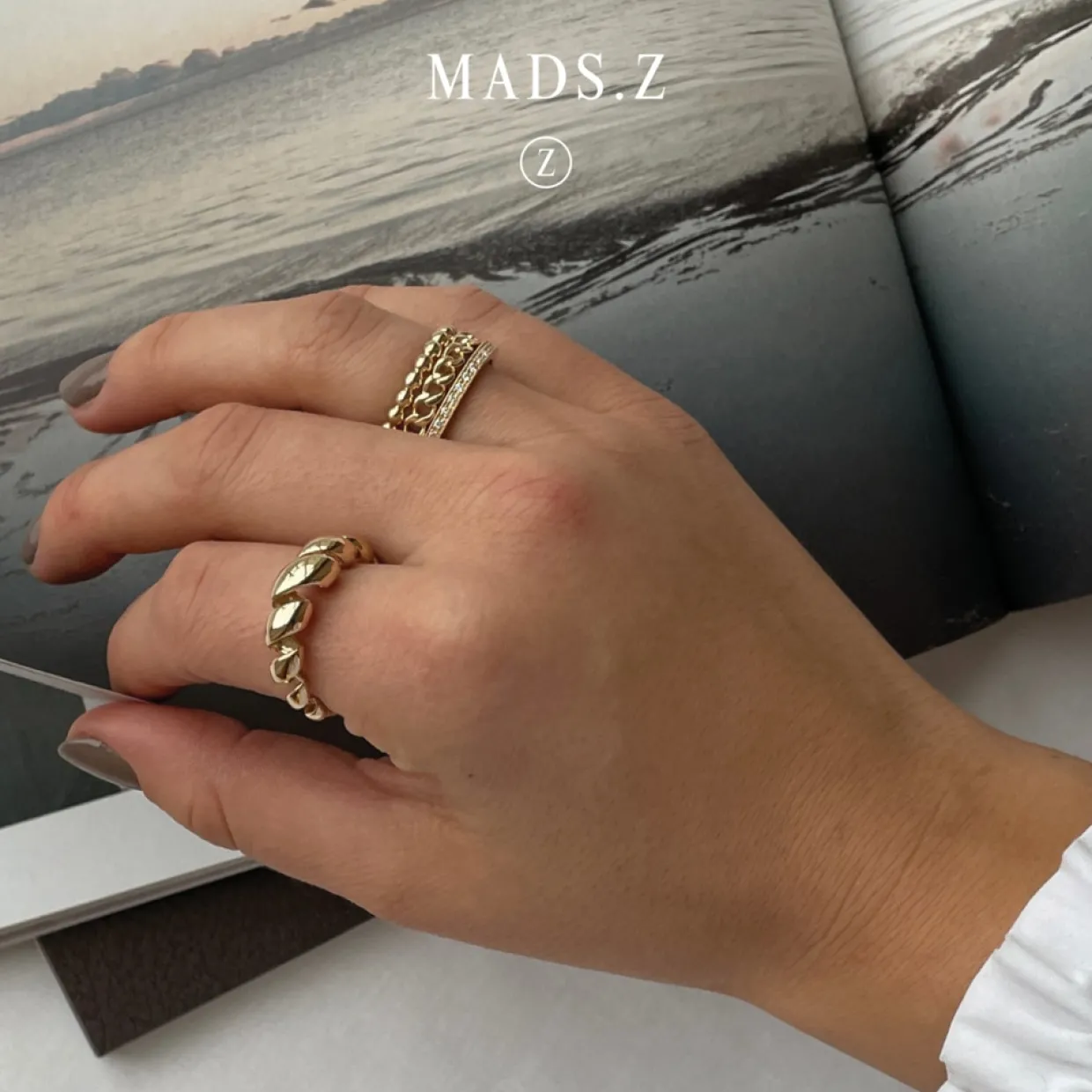 MADS Z POETRY PANZER RING 14 KARAT GULD - 1540045