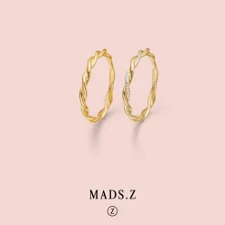 MADS Z POETRY TWIST RING 14 KARAT GULD RING SNOET - 1540025