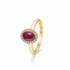 MADS Z ROYAL RUBY RING 14 KARAT RUBIN + 0,12CT WESSELTON SI -1544032