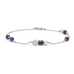 MADS Z SCATTERED TEARS ARMBÅND SØLV MED ÆGTE STEN - 2156088