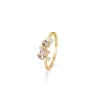 MADS Z SIENA RING 14 KARAT MED MORGANIT + 0,05CT WESSELTON SI - STR. 58 - 1546081