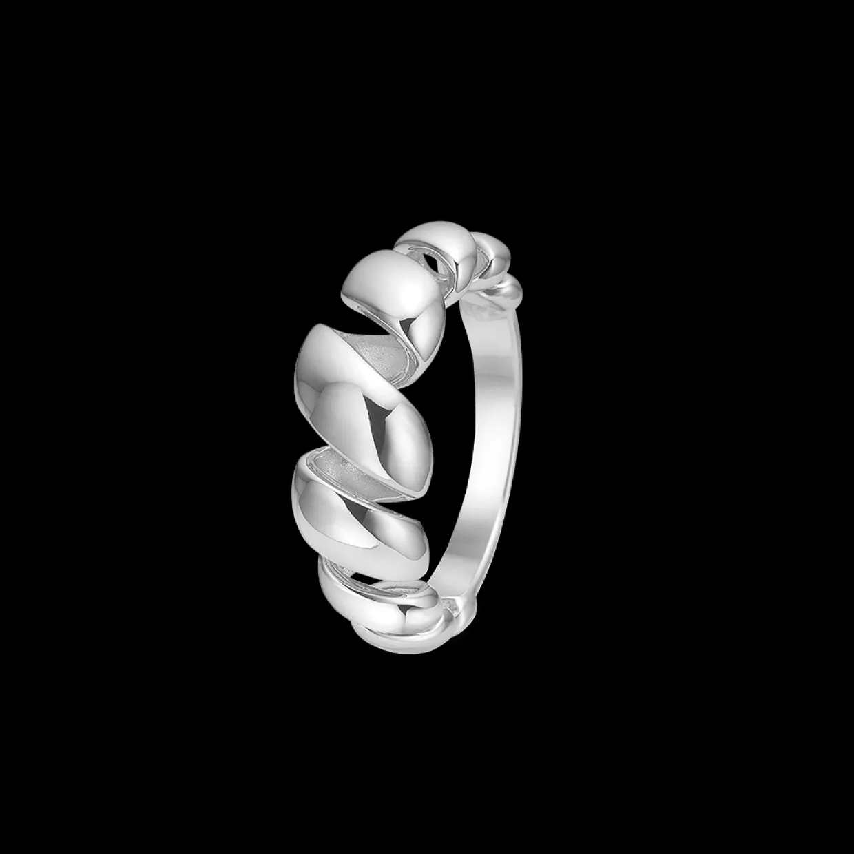 MADS Z SWIRL RING I SØLV - 2140059