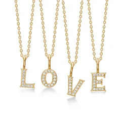 MADS Z TENDER LOVE A VEDHÆNG 14 KARAT GULD MED BRILLANTER - 1531100-A