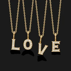 MADS Z TENDER LOVE M VEDHÆNG I 14 KARAT GULD MED BRILLANTER - 1531100-M