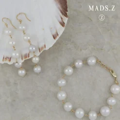 MADS Z THEASURE ARMBÅND 14 KARAT GULD MED PERLE - 1553005