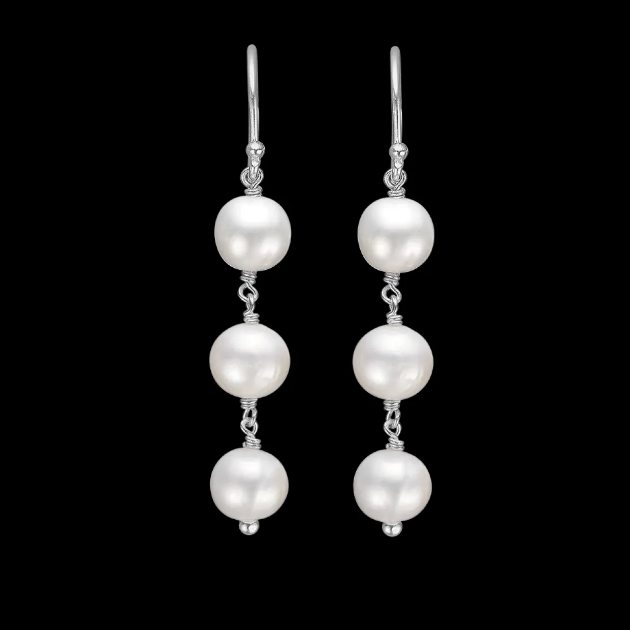 MADS Z TREASURE SØLV ØRERINGE MED PERLE - 2113006