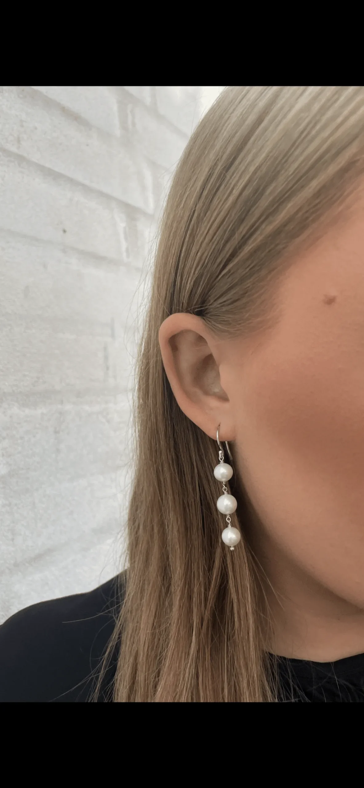 MADS Z TREASURE SØLV ØRERINGE MED PERLE - 2113006