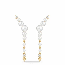 MADS Z UNICORN ØRERINGE 14 KARAT GULD MED PERLER OG BRILLANTER - 1513073