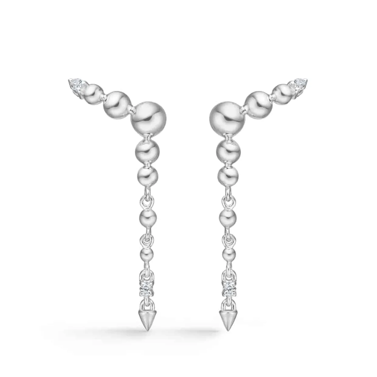 MADS Z UNICORN ØRERINGE SØLV MED HVID TOPAS- 2116073