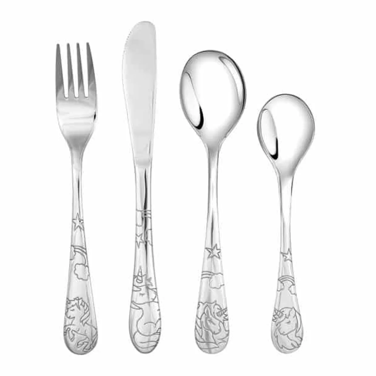 NOA KIDS BESTIK RUSTFRIT STÅL MED ENHJØRNING - 93002527008