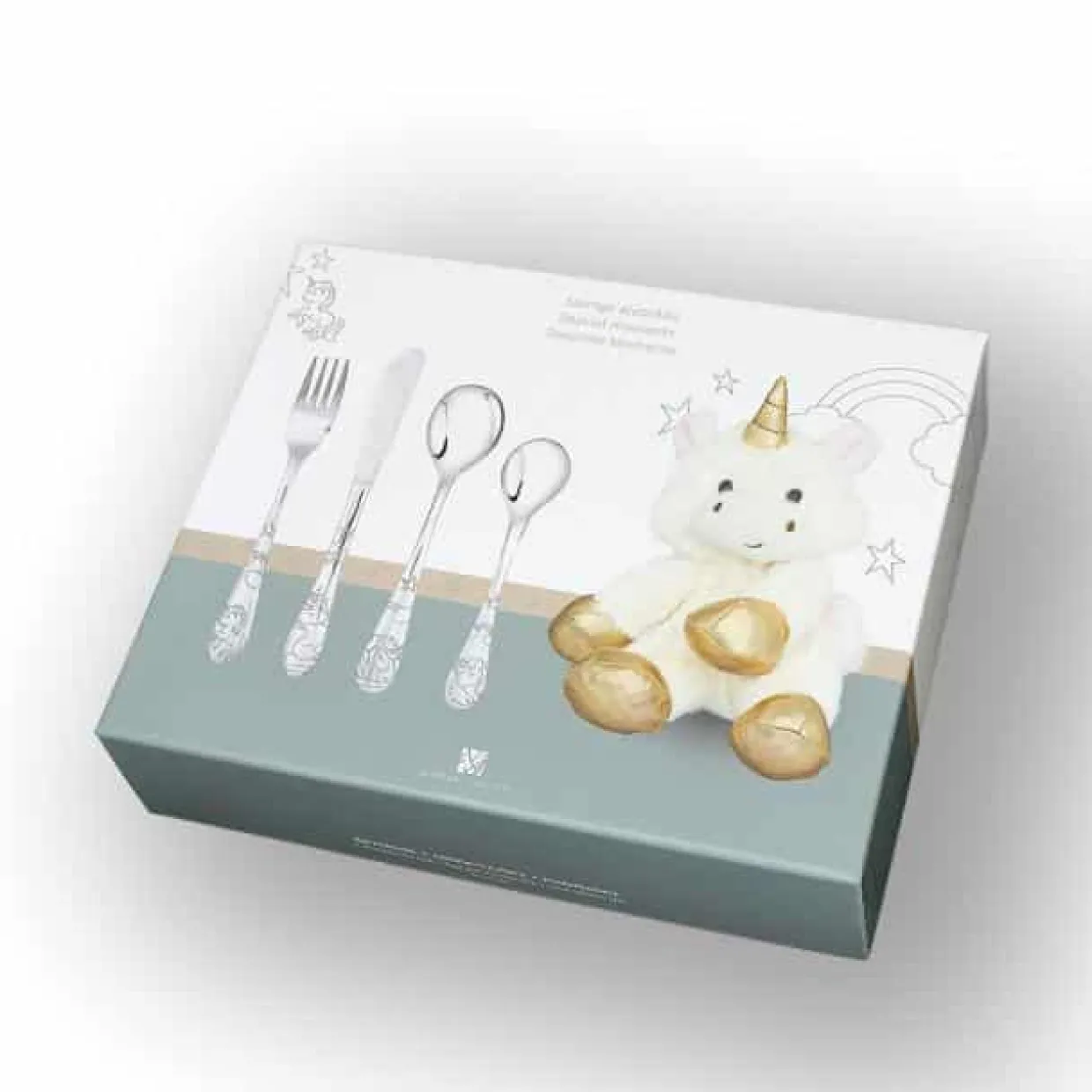 NOA KIDS BESTIK RUSTFRIT STÅL MED ENHJØRNING - 93002527008