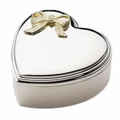 NOA KIDS SMYKKESKRIN FORKROMET MED FORGYLDT SLØJFE 12X12 CM - 97015483472