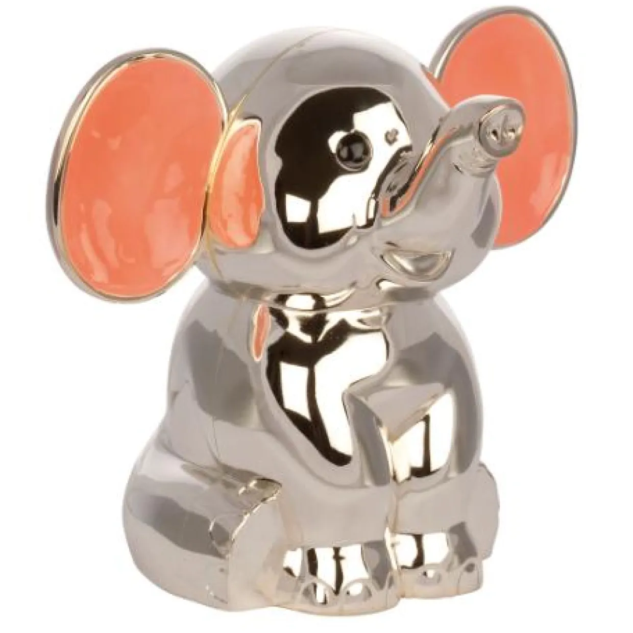 NOA KIDS SPAREBØSSE ELEFANT FORKROMET LYSERØD - 92015286202