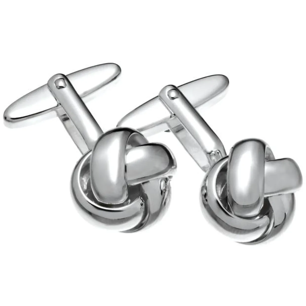NOA MEN MANCHETKNAPPER I SØLV MED KNUDE - 40913590900