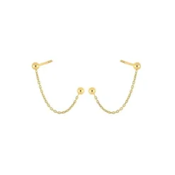 NORDAHL CANDY52 ØRERINGE SØLV FORGYLDT - 325 719-3