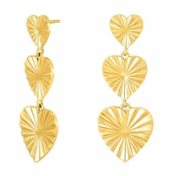 NORDAHL JEWELLERY ACTOR HJERTE ØREHÆNGER I SØLV FORGYLDT - 30260385900