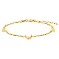 NORDAHL JEWELLERY ACTOR PLISSÉ ARMBÅND SØLV FORGYLDT - 80260095900