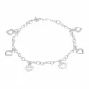 NORDAHL JEWELLERY ARMBÅND SØLV MED HJERTER - 80250390900