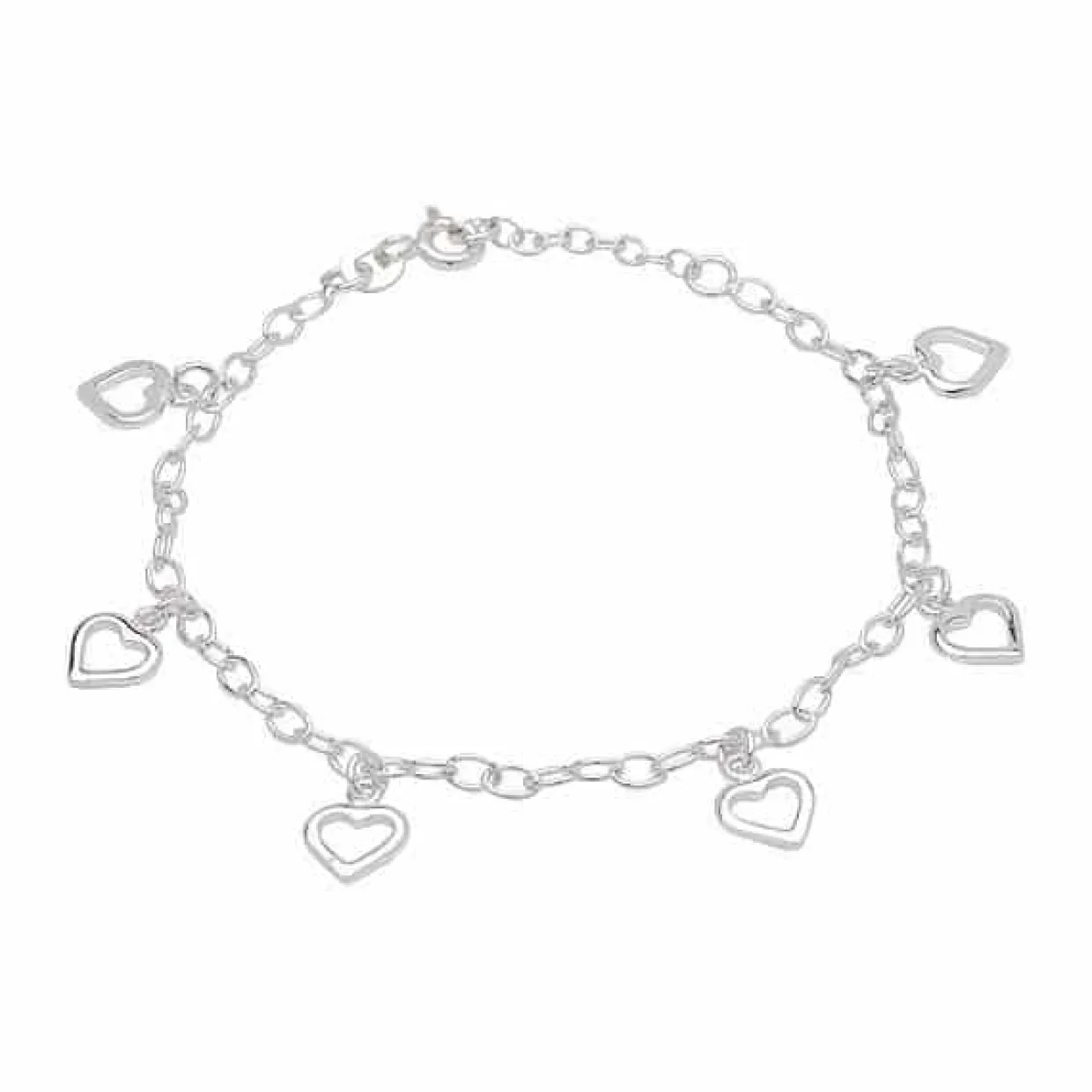 NORDAHL JEWELLERY ARMBÅND SØLV MED HJERTER - 80250390900
