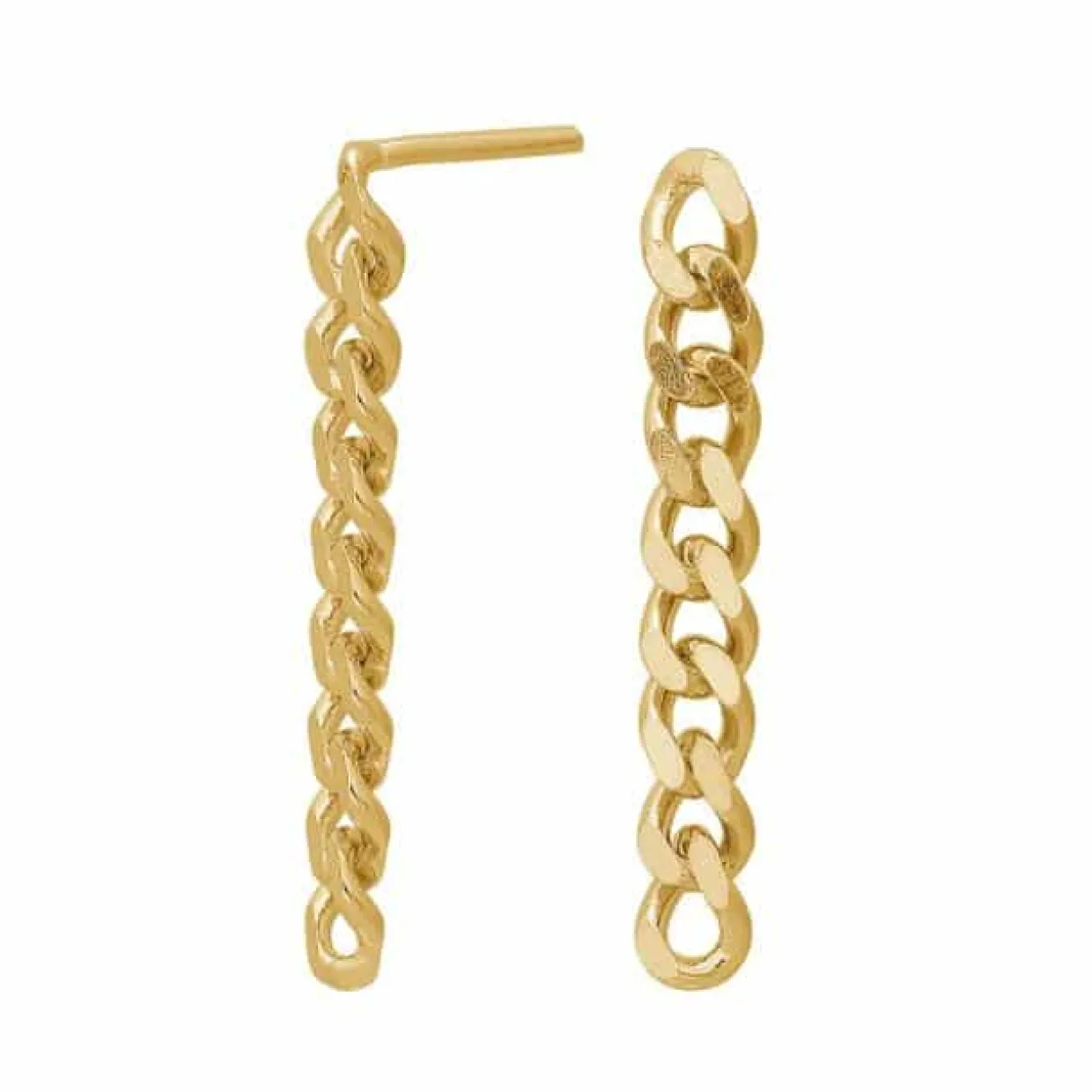 NORDAHL JEWELLERY FORGYLDT SØLV ØREHÆNGER PANZER 25 MM - 30256805900