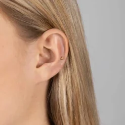 NORDAHL JEWELLERY LABRET GULD 14 KARAT KUGLER 3X2 MM - 30140020500