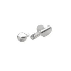 NORDAHL JEWELLERY LABRET PIERCING SØLV MED KUGLE - 30140000900