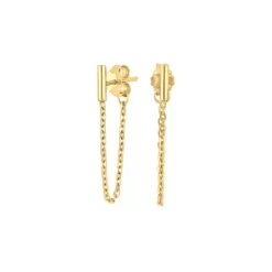 NORDAHL JEWELLERY LOVEI52 ØRERINGE SØLV FORGYLDT - 325 749-3