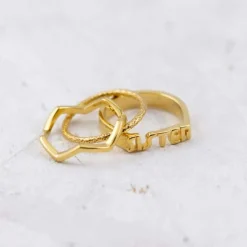 NORDAHL JEWELLERY NICE RING SØLV FORGYLDT - 102532559