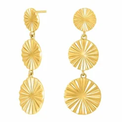 NORDAHL JEWELLERY ØRERINGE SØLV FORGYLDT CIRKEL ACTOR52 - 30260395900